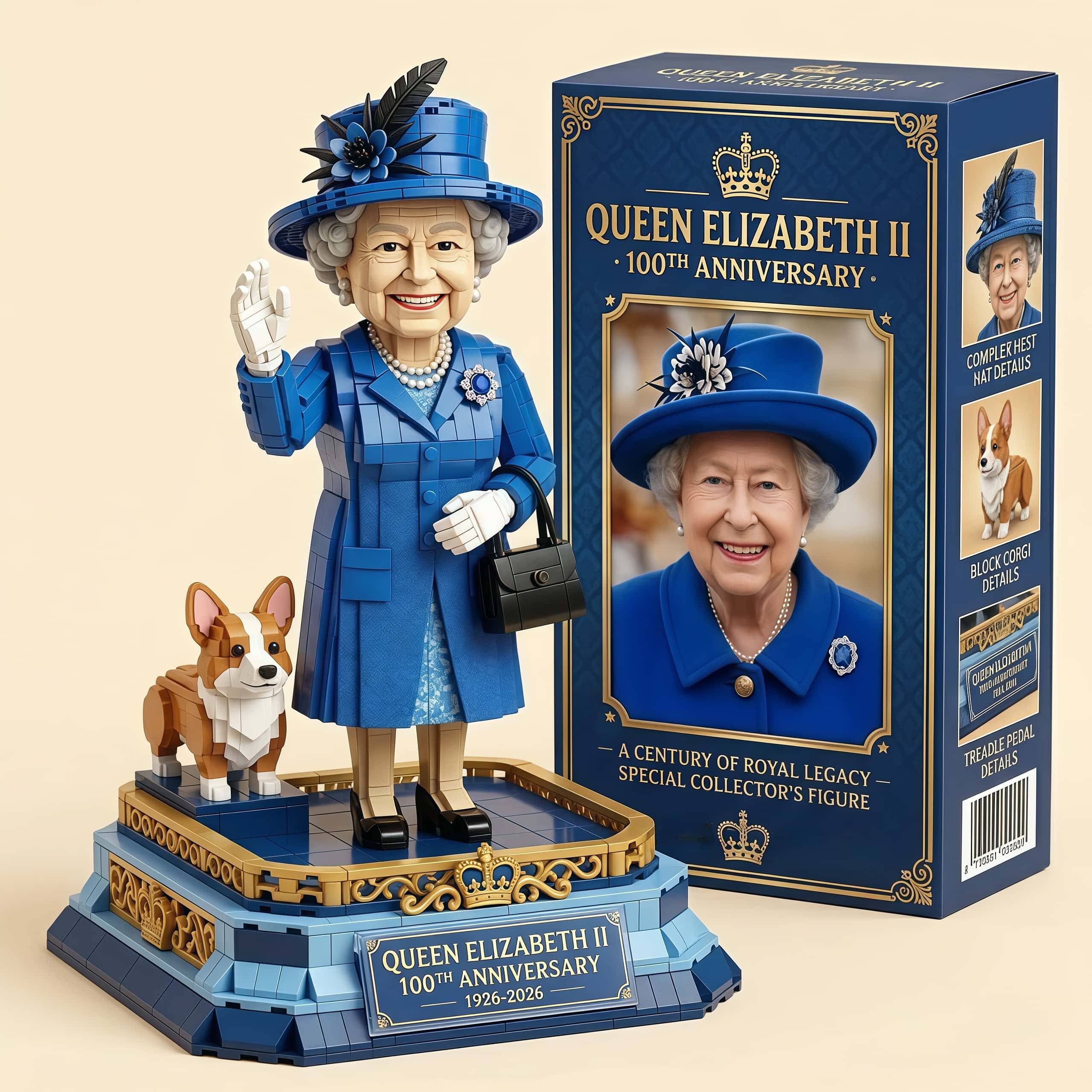 Queen Elizabeth II 100th Anniversary Building Blocks