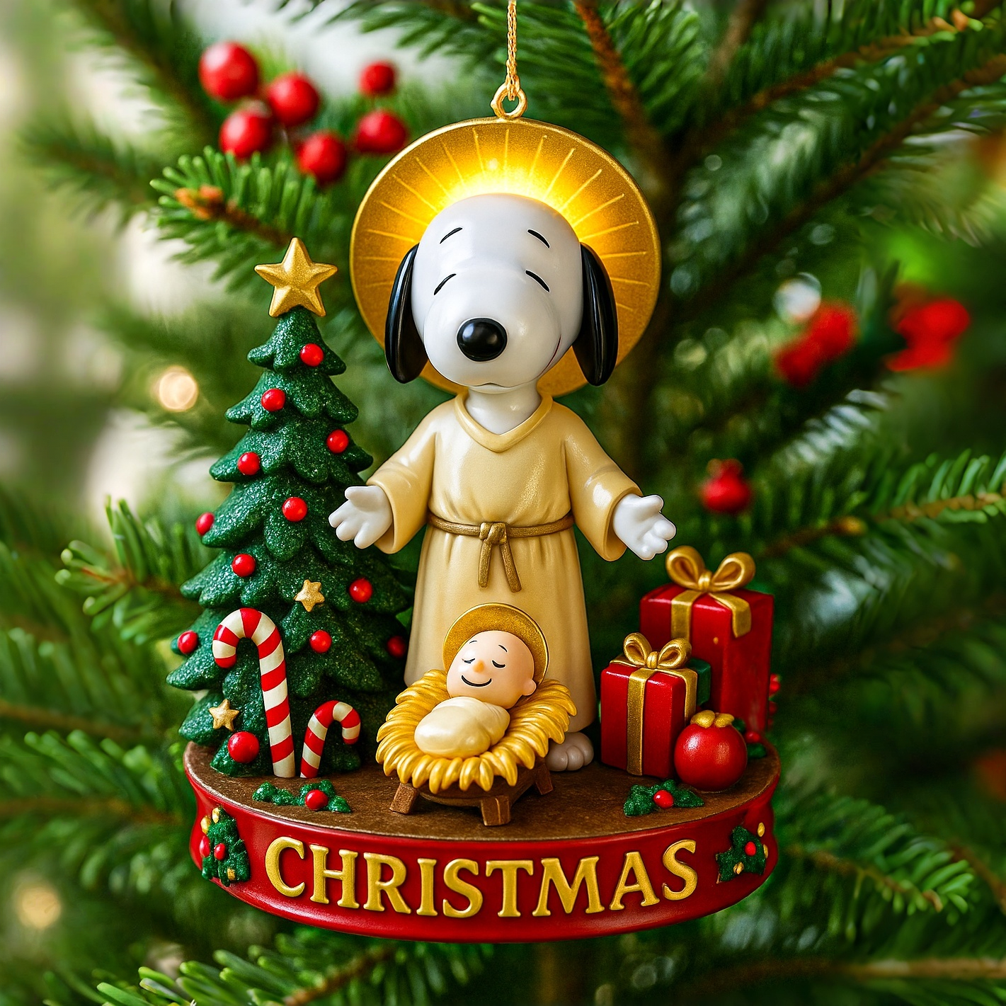Jesus SNP Christmas Ornament