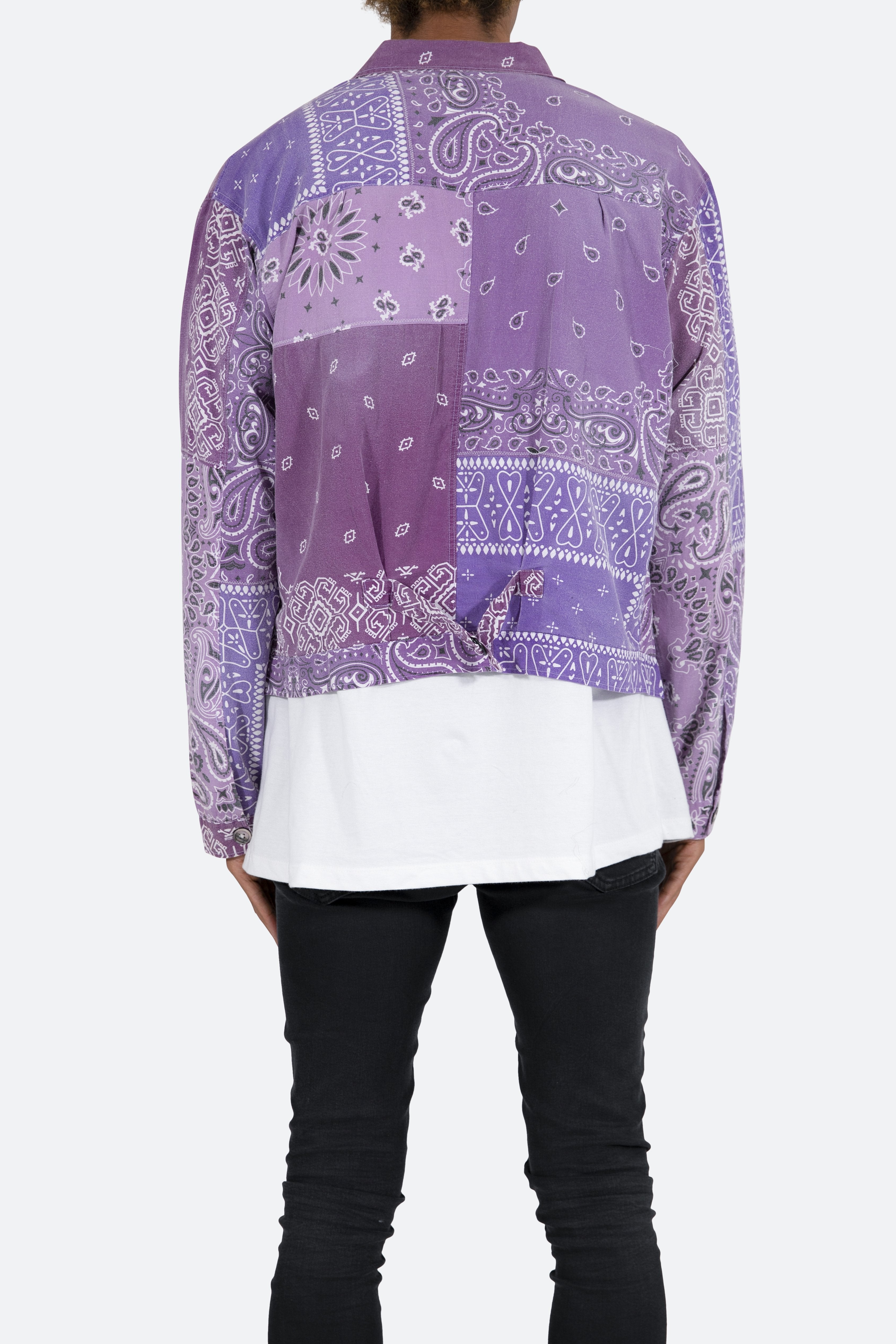 Bandana Trucker Shirt - Purple