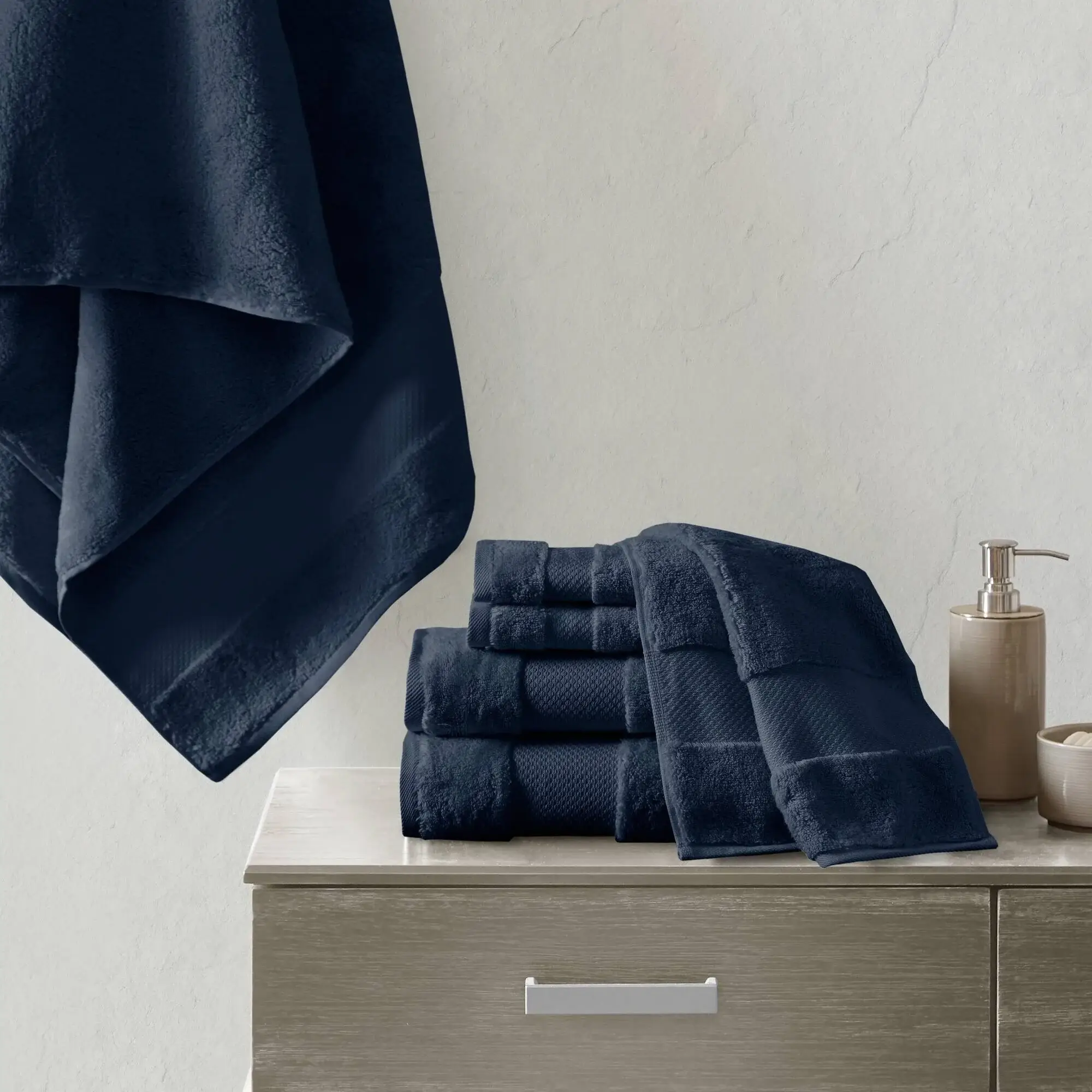 Madison Park Signature Turkish Cotton 6-piece Bath Towel Set