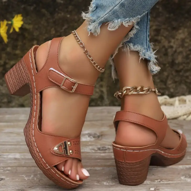 👡Women's Chunky Heel Sandals