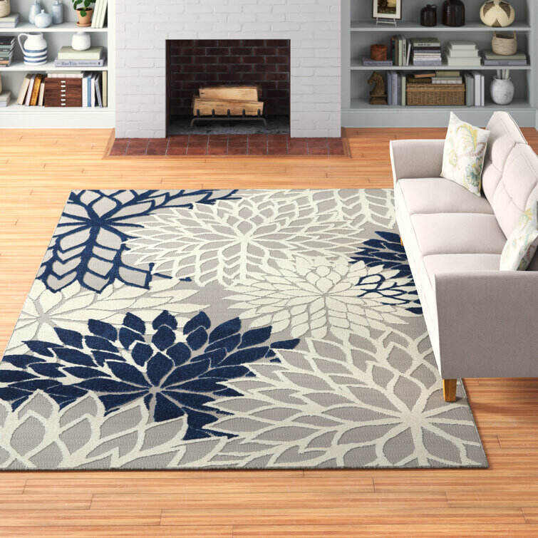 Miraloma Green/Red/Orange Indoor/Outdoor Rug