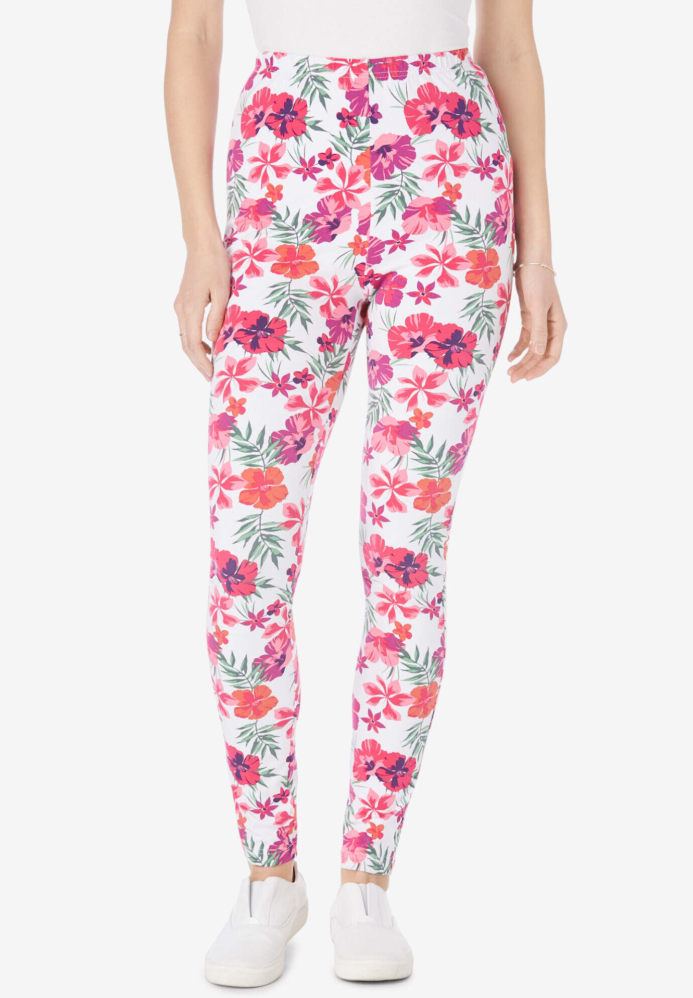 Stretch Cotton Printed Legging