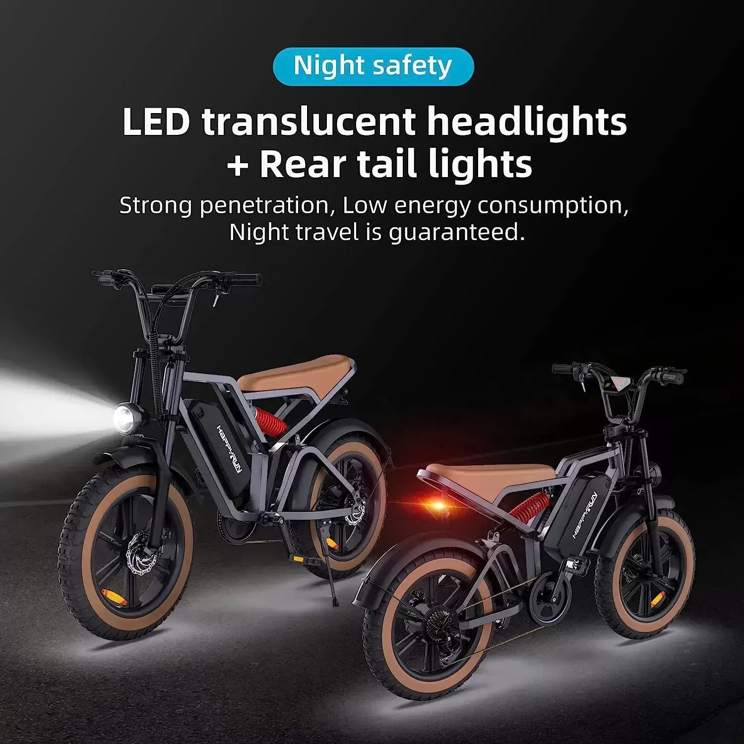 Electric Bike for Adults, Ebike 1500W/48V/18Ah, Tank 20