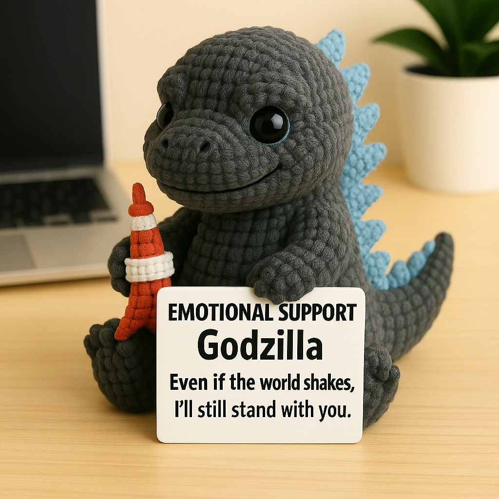 Godzilla Crocheted Emotional Support Dolls