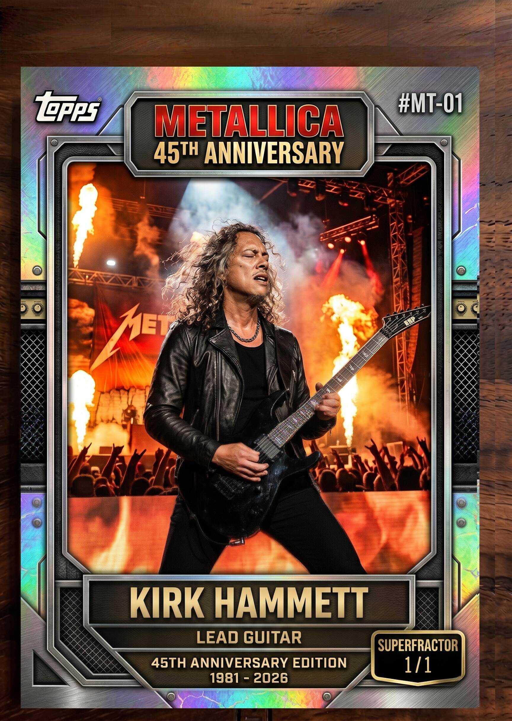 Metallica 45th Anniversary Trading Cards Collector Box