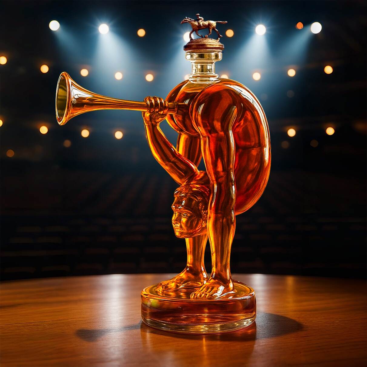 Funny Medieval Grotesque Whiskey Bottle