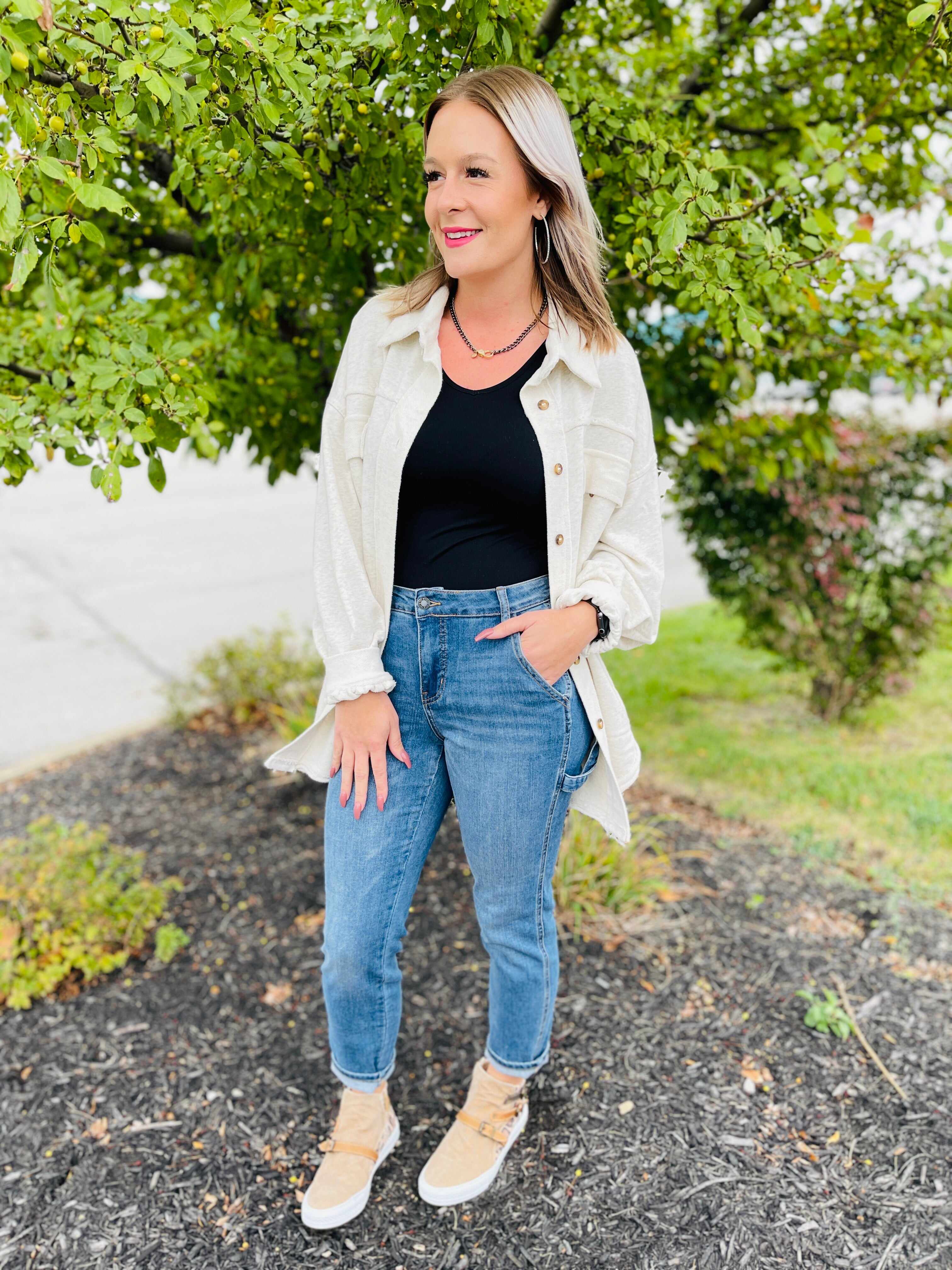 Plus/Reg Saved By The Bell Slim Fit Jeans