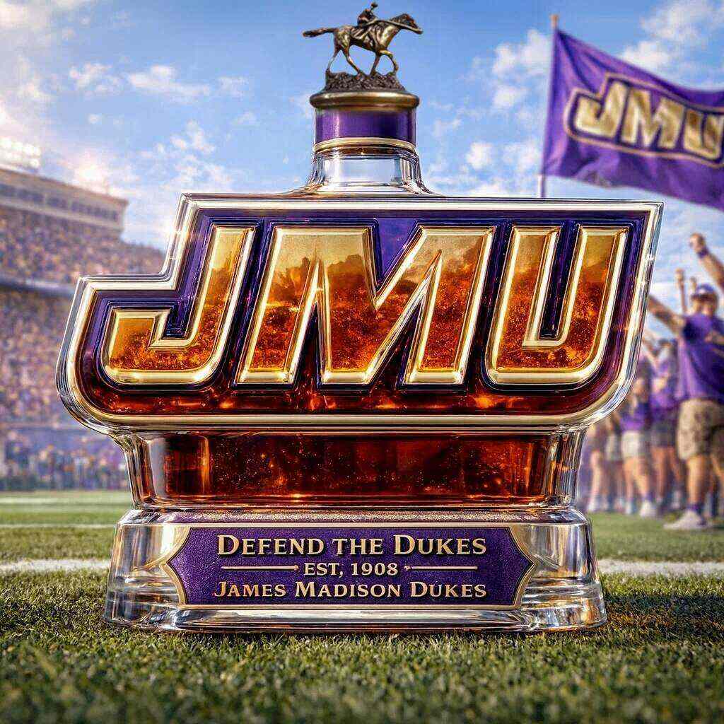 JMU DUKES Limited Edition Whiskey Bottle