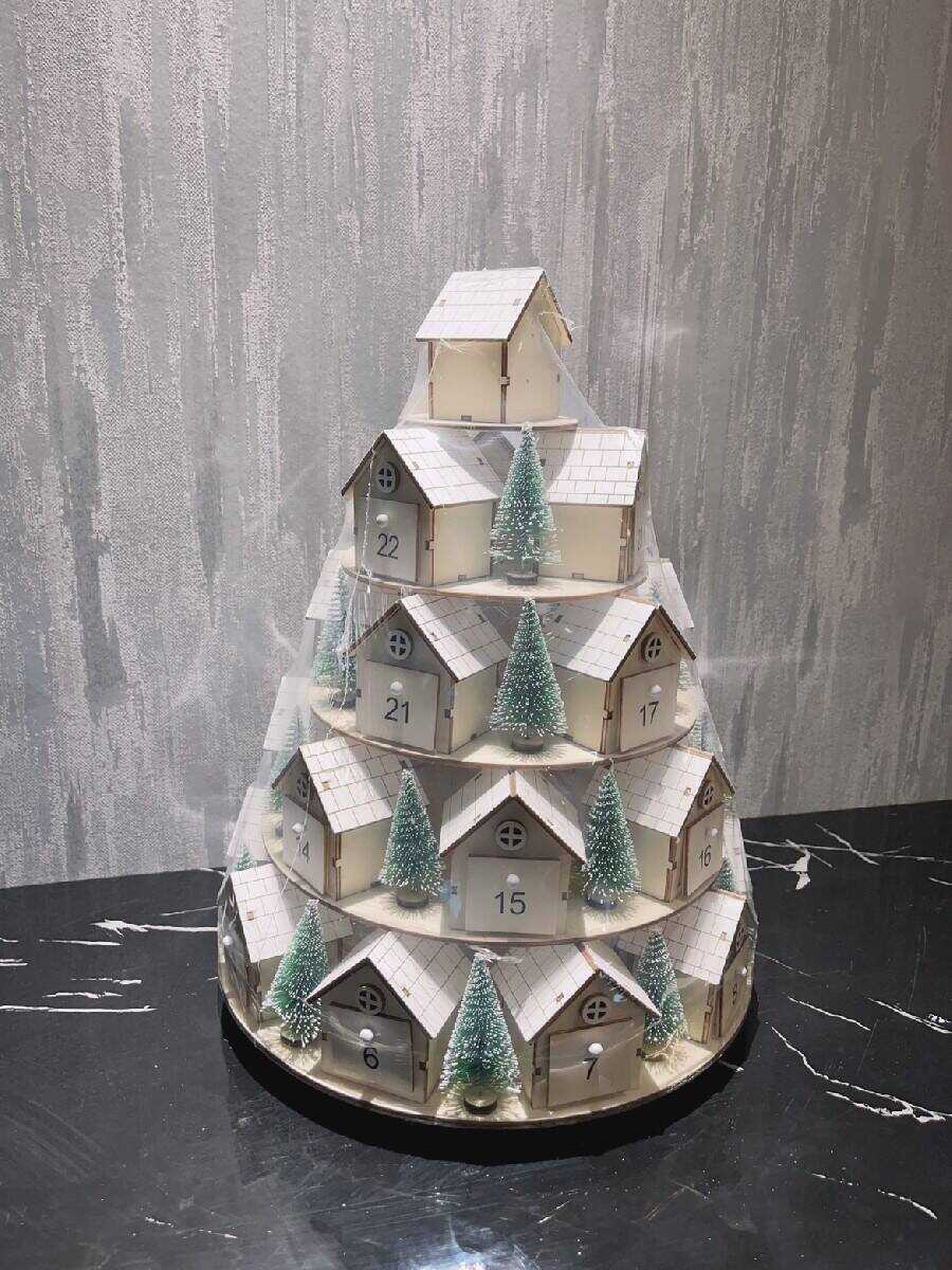 [Buy 2 Free Shipping]2023 Christmas Tree Houses Advent Calendar - Aanythingby Clearance