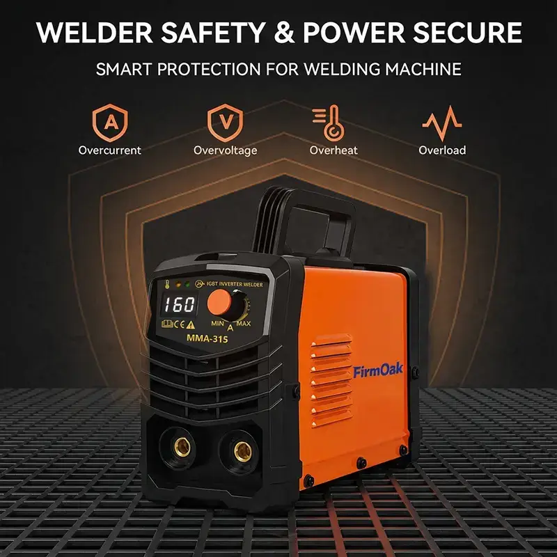 Portable Handheld Mini Welding Machine 110V, IGBT Inverter Stick Welder with Hot Start, Arc Force & Anti-Stick Function, Multi-Model Welding Rod Compatible for Household Repair & DIY Projects