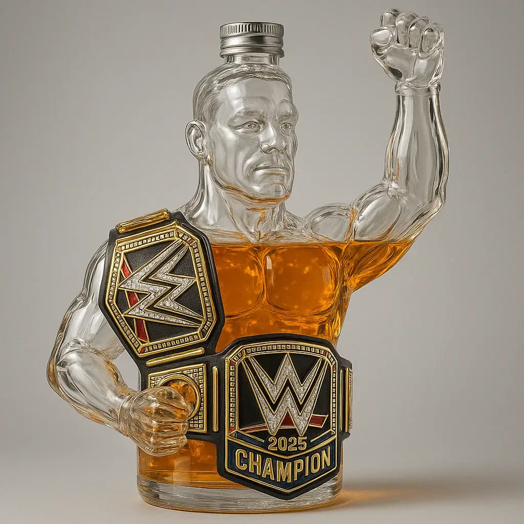 John Cena 2025 WWE Championship Commemorative Whiskey Bottle