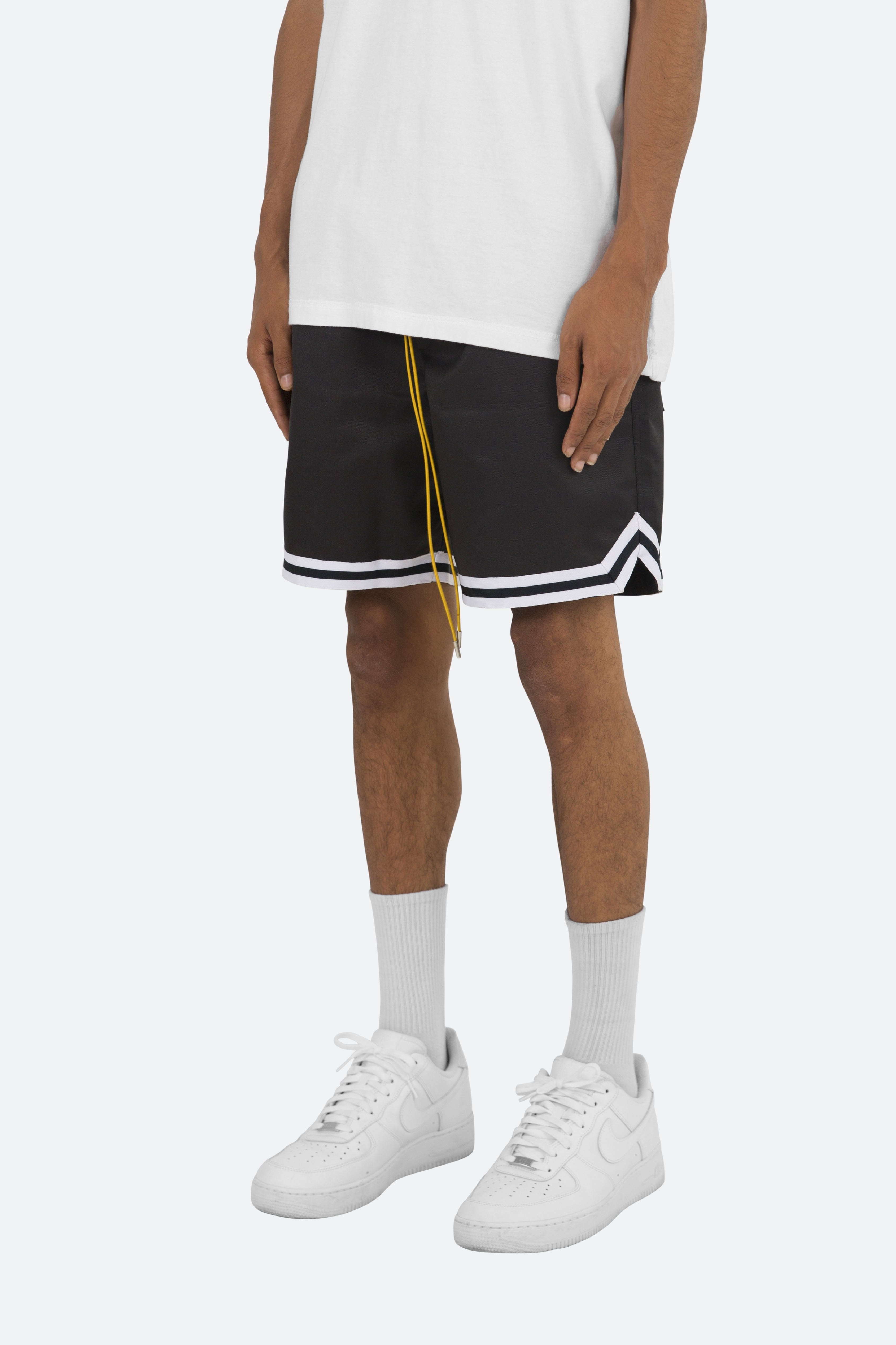 Poly Cotton Walking Shorts - Black