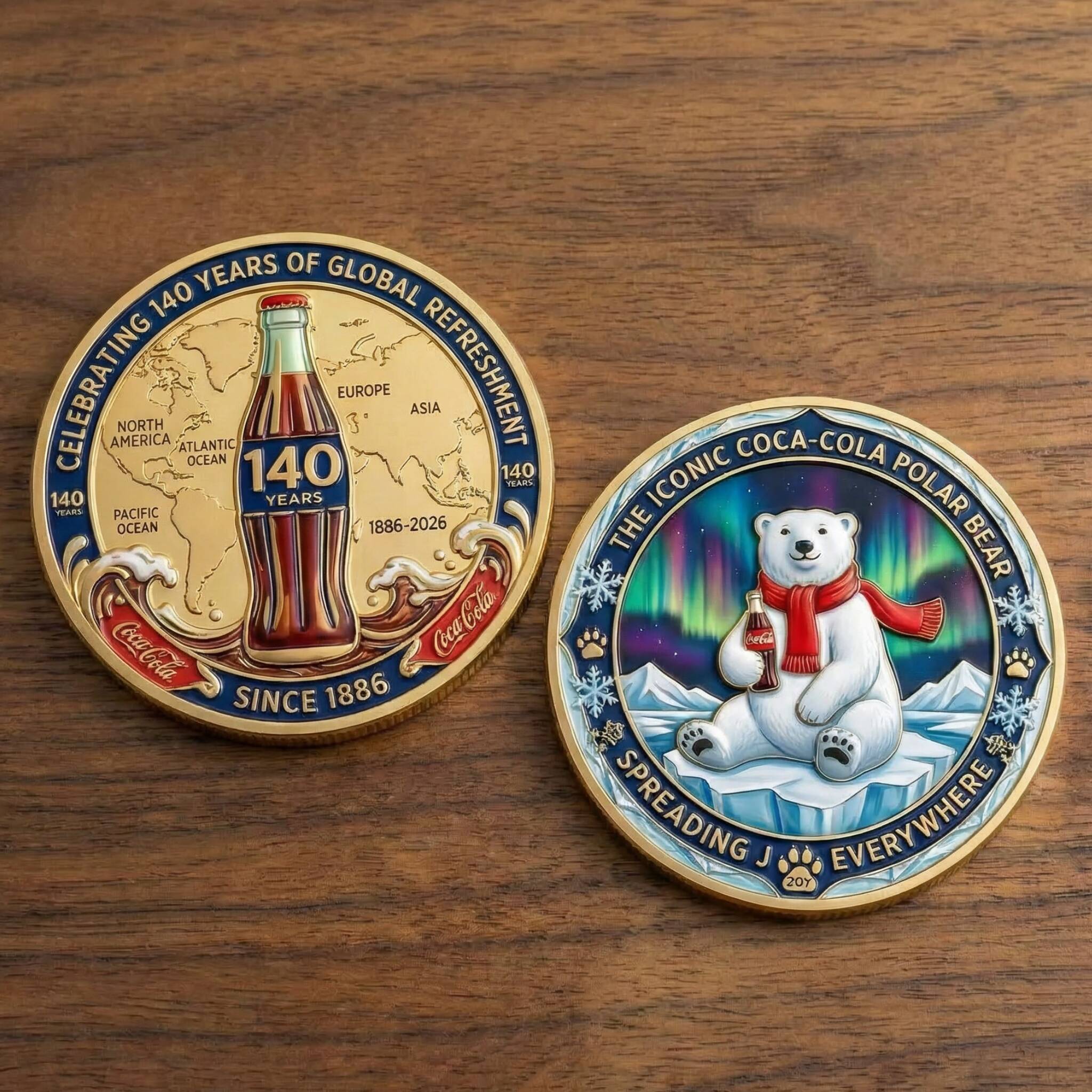 Coca-Cola 140th Anniversary Commemorative Coin (1886–2026)