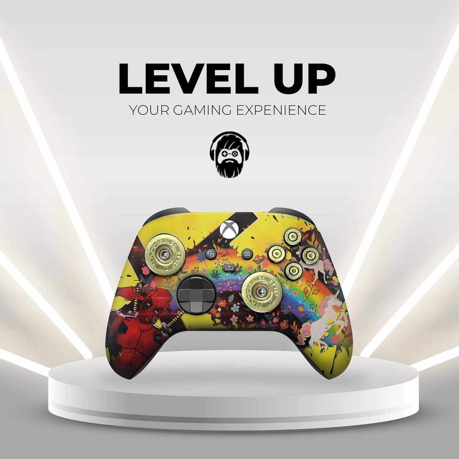 DreamController Original X-box Wireless Controller Special Edition Customized Compatible with X-box One S/X-box Series X/S & Windows 10 Made with Advanced HydroDip Print Technology(Not Just a Skin)