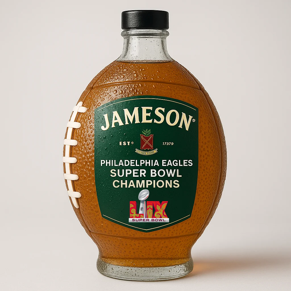 Philadelphia Eagles Super Bowl Champion Football Bottle
