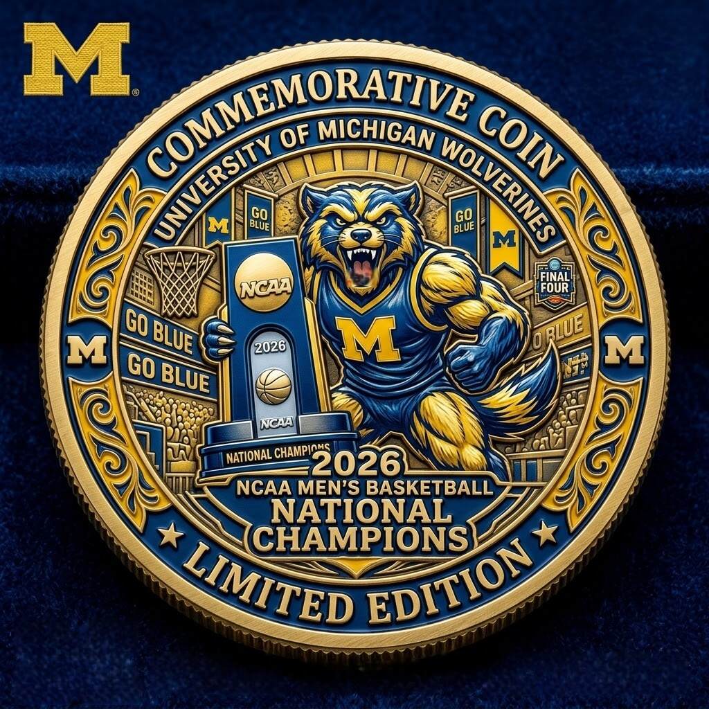 Michigan Wolverines 2026 NCAA National Championship Limited Edition Commemorative Coin