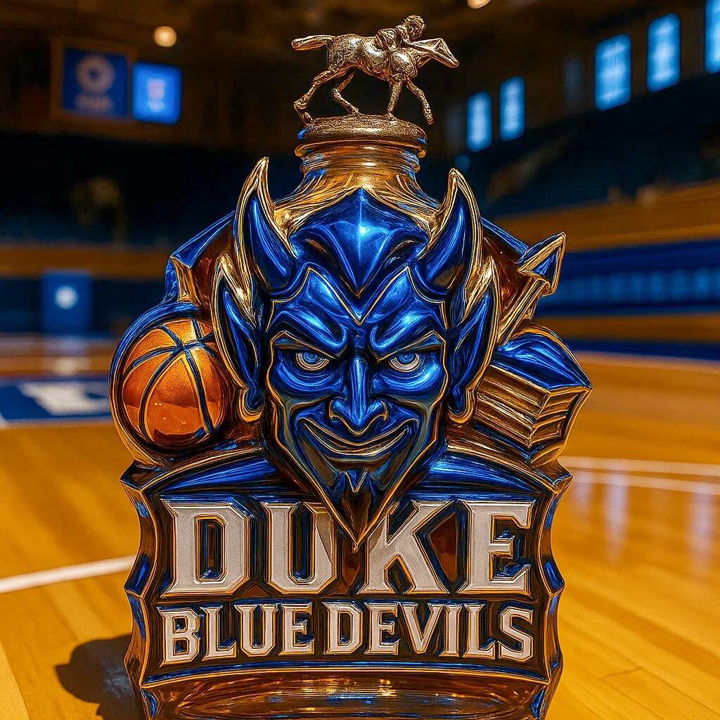 Duke Blue Devils Whisky Bottle
