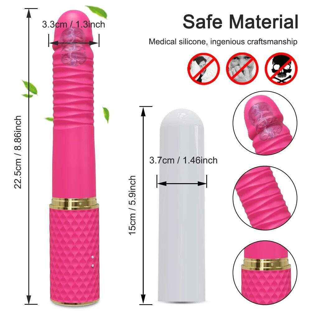 Telescopic Dildo Vibrator – Automatic G-Spot Thrusting Toy