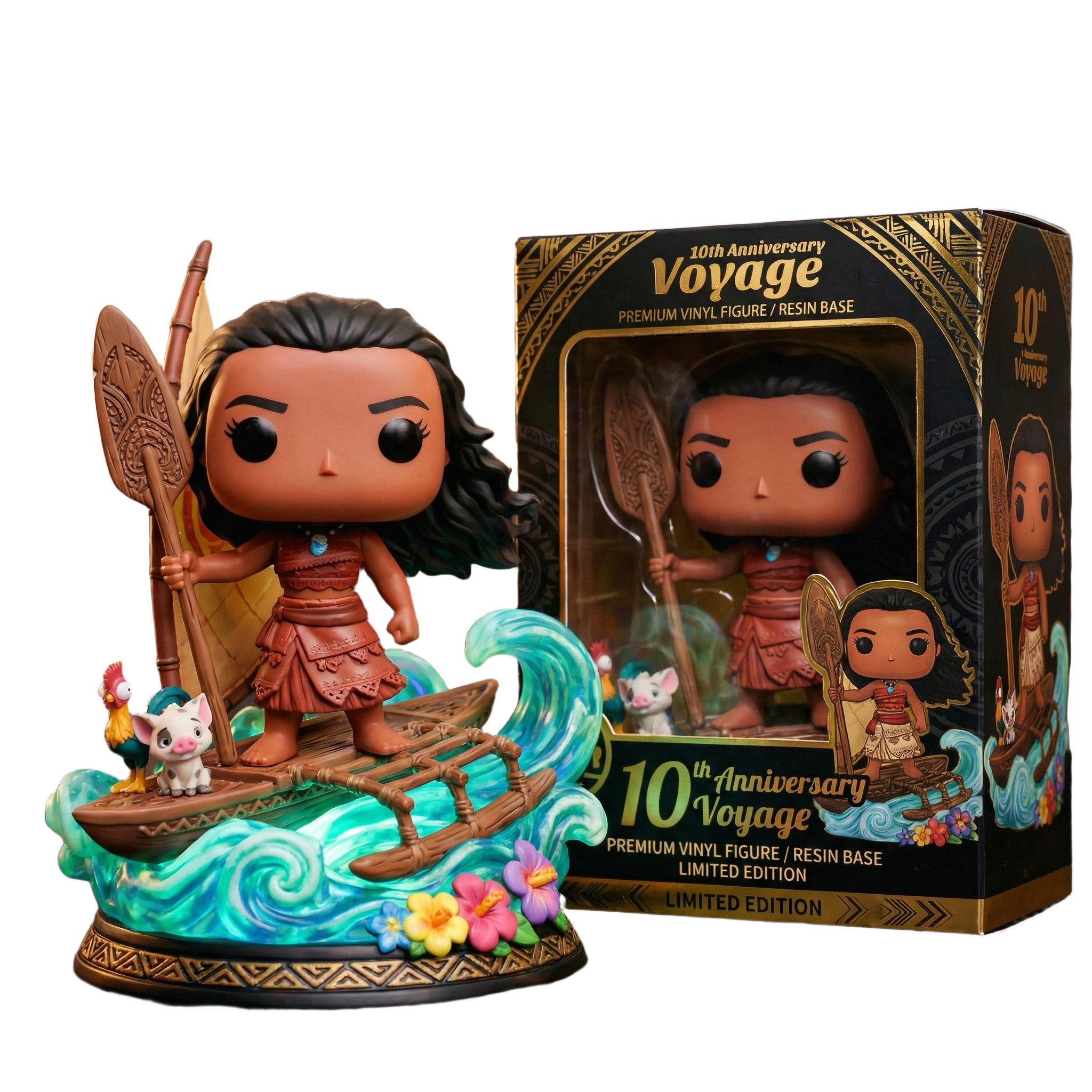 Moana 10th Anniversary Voyage Premium Vinyl Figure Limited Edition  Disney Collectible