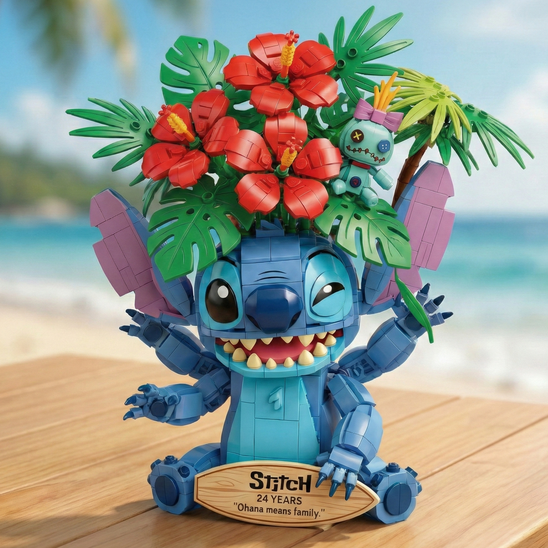 Lilo & Stitch 24th Anniversary Celebration Botanical Building Set