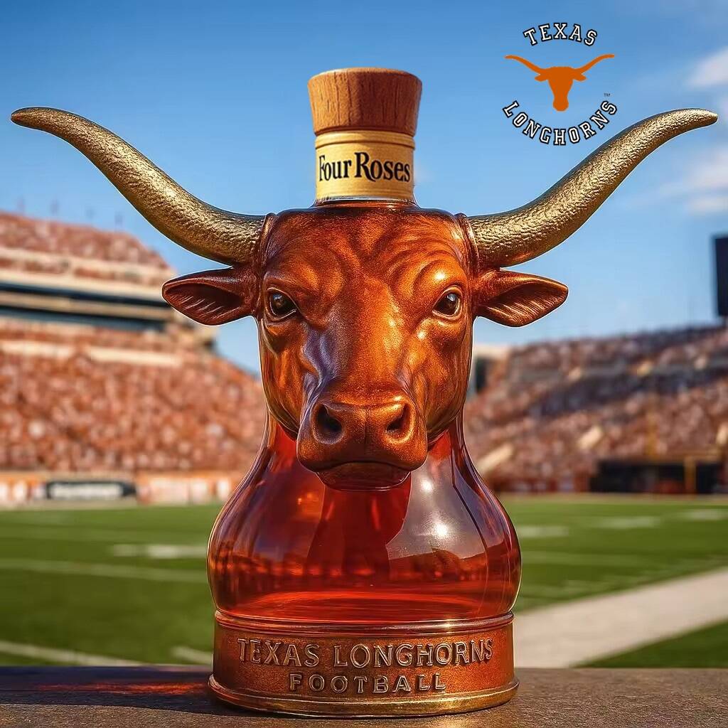 Texas Longhorns football Whisky collector's bottle