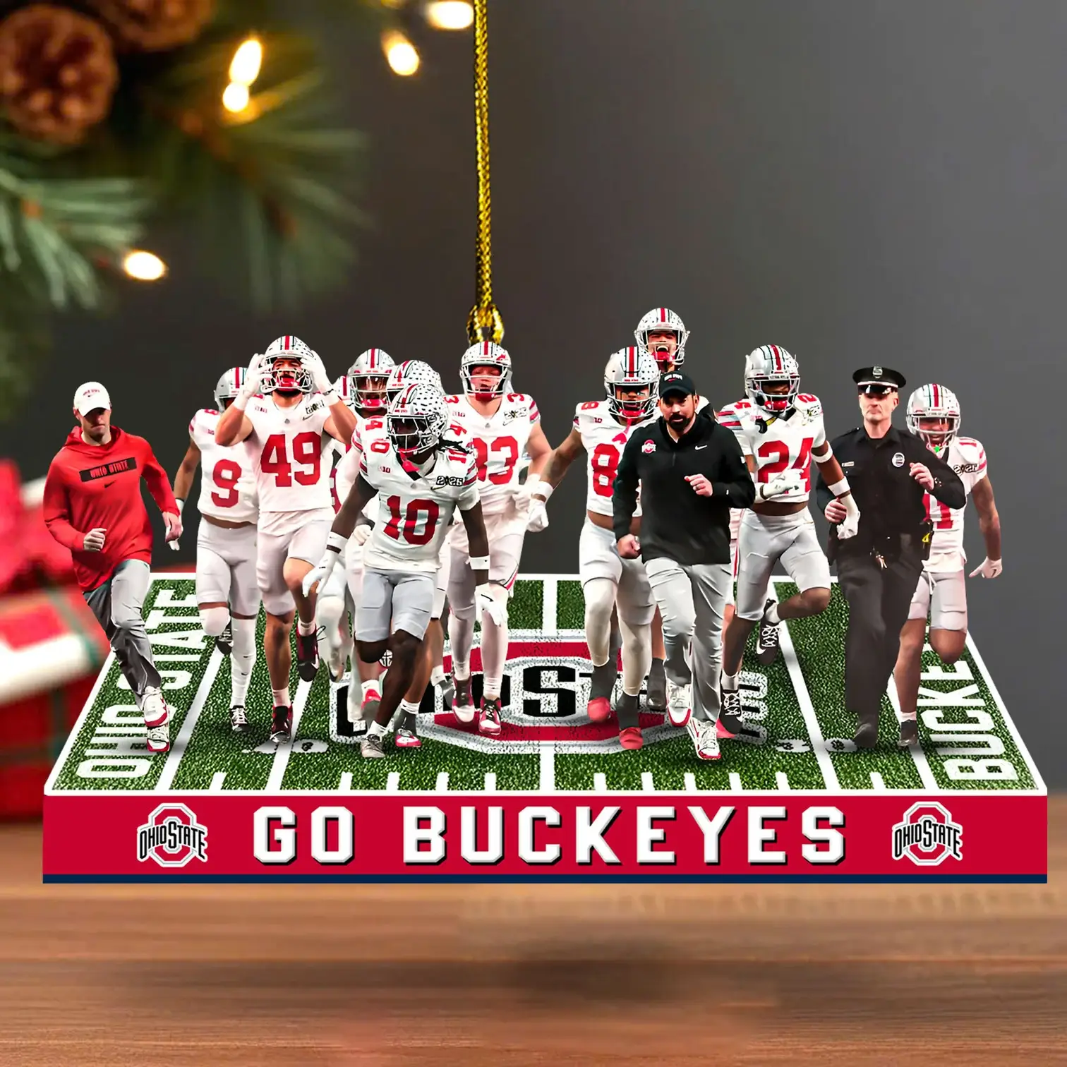 Ohio State Buckeyes  National Championship football Ornaments