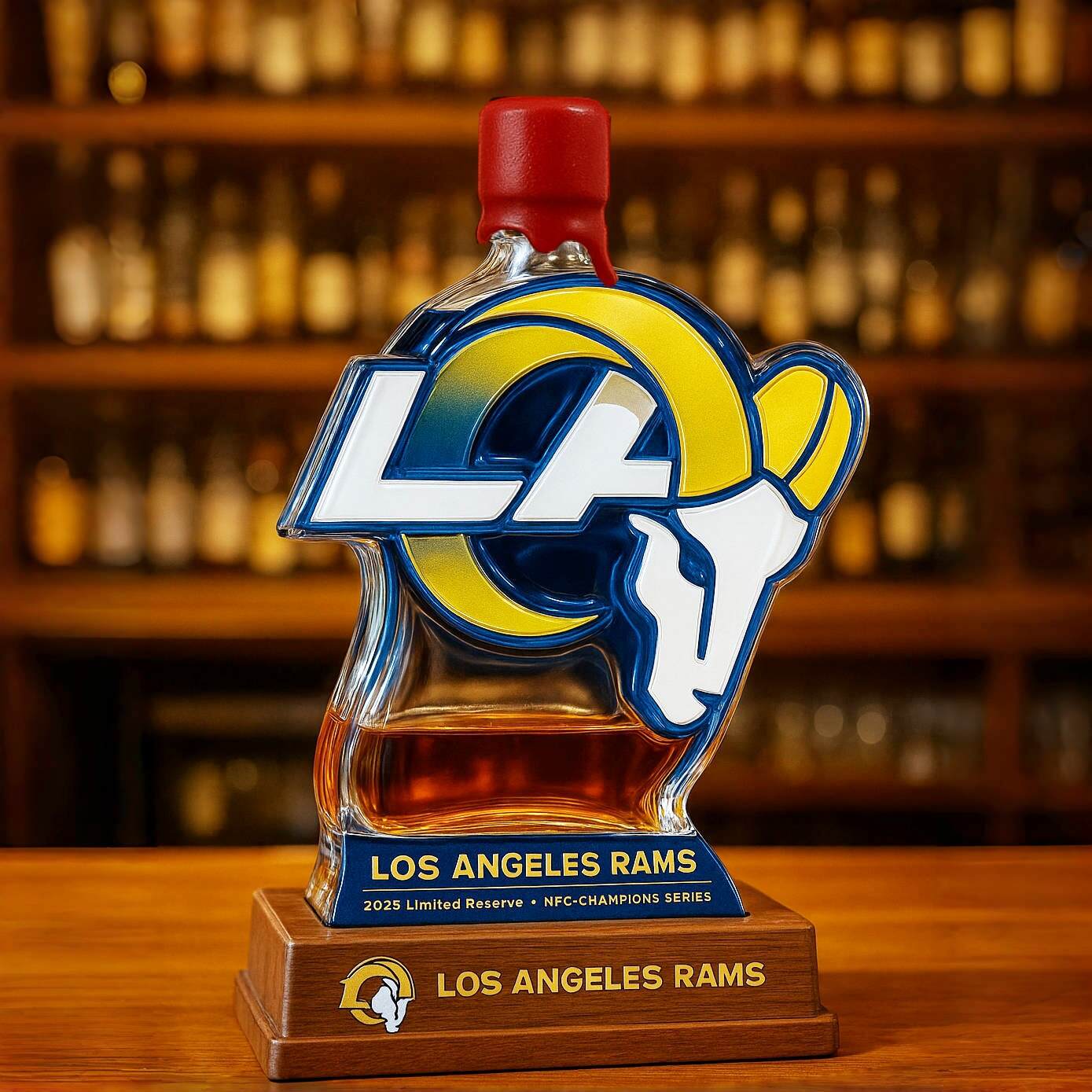 Los Angeles Rams 2025 Whiskey Bottle