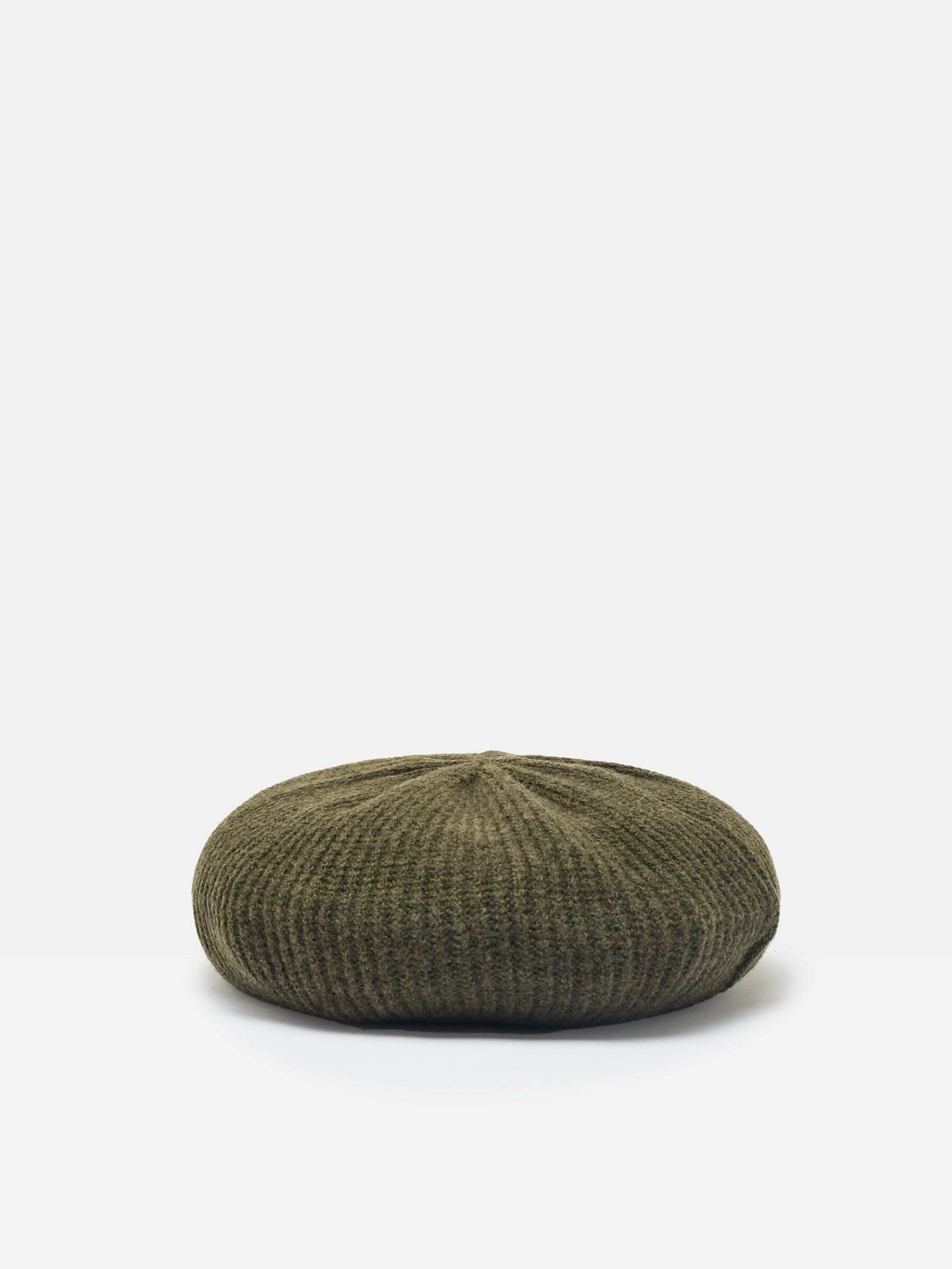 Joelle Khaki Green Knitted Beret