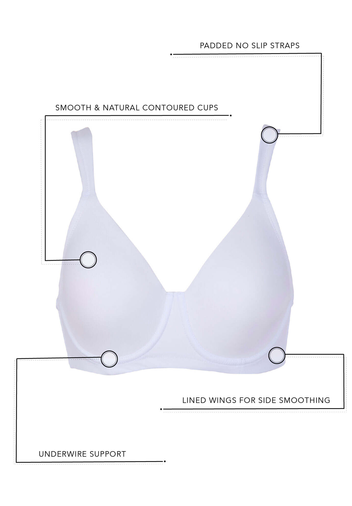 Brigette Seamless Underwire T-shirt Bra 5028