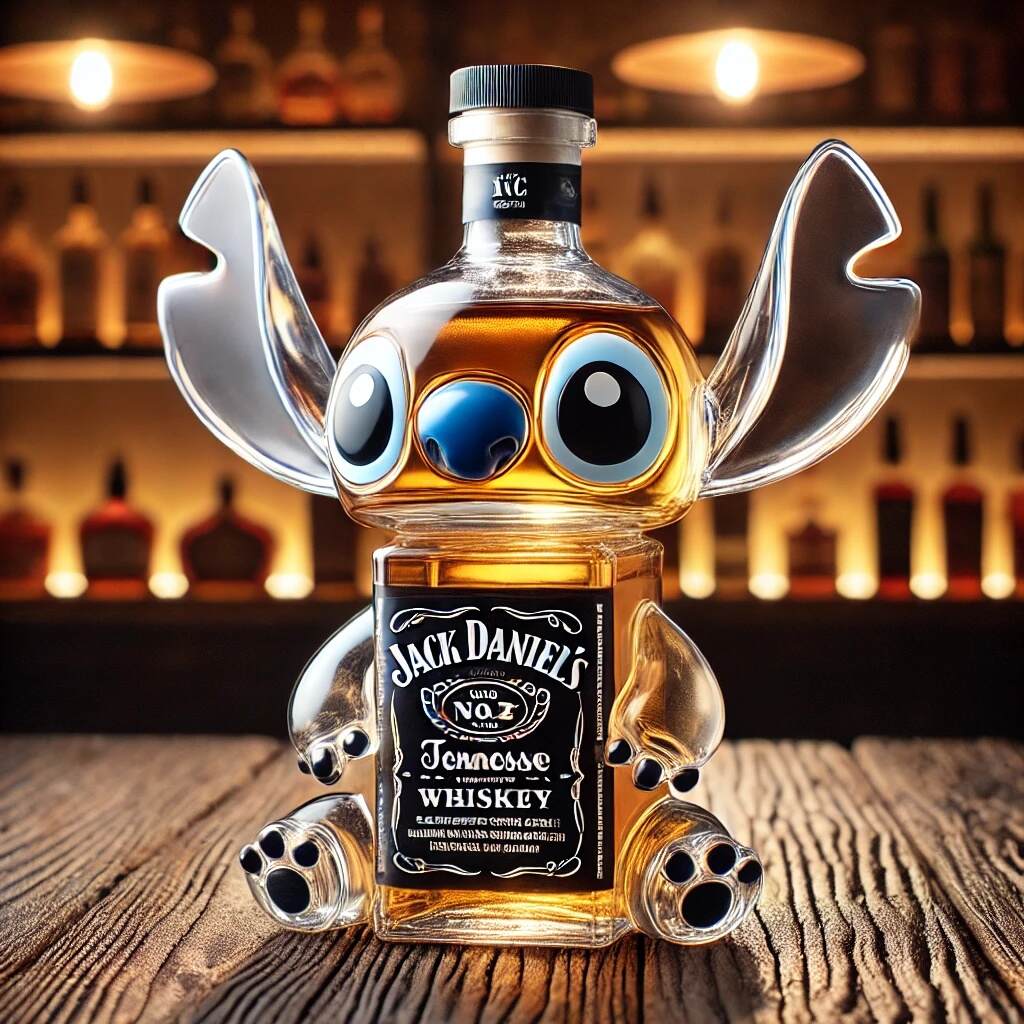 Stitch Whiskey Bottle