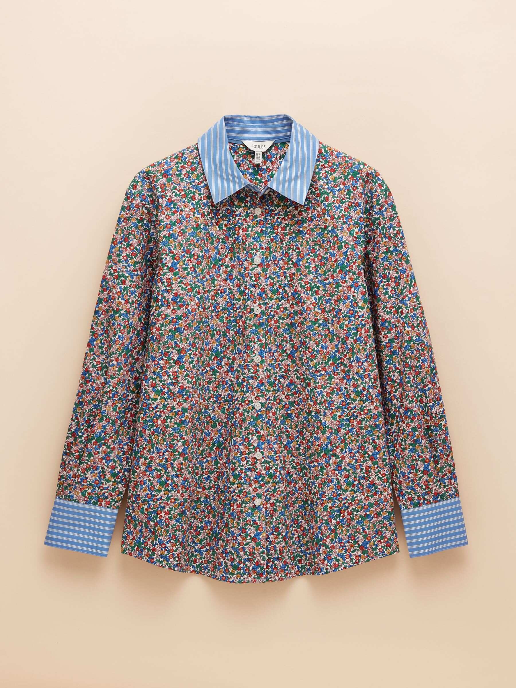Amilla Ditsy Print Longline Relaxed Fit Shirt