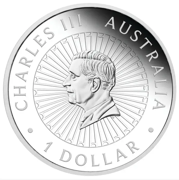 2024 $1 Great Southern Land 1 Oz Silver Proof Chrysoprase Coin