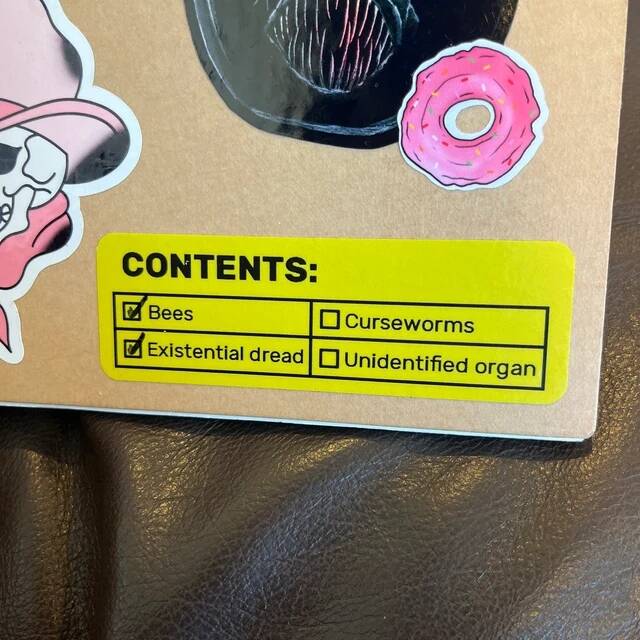 Weirdcore Warning Label Stickers