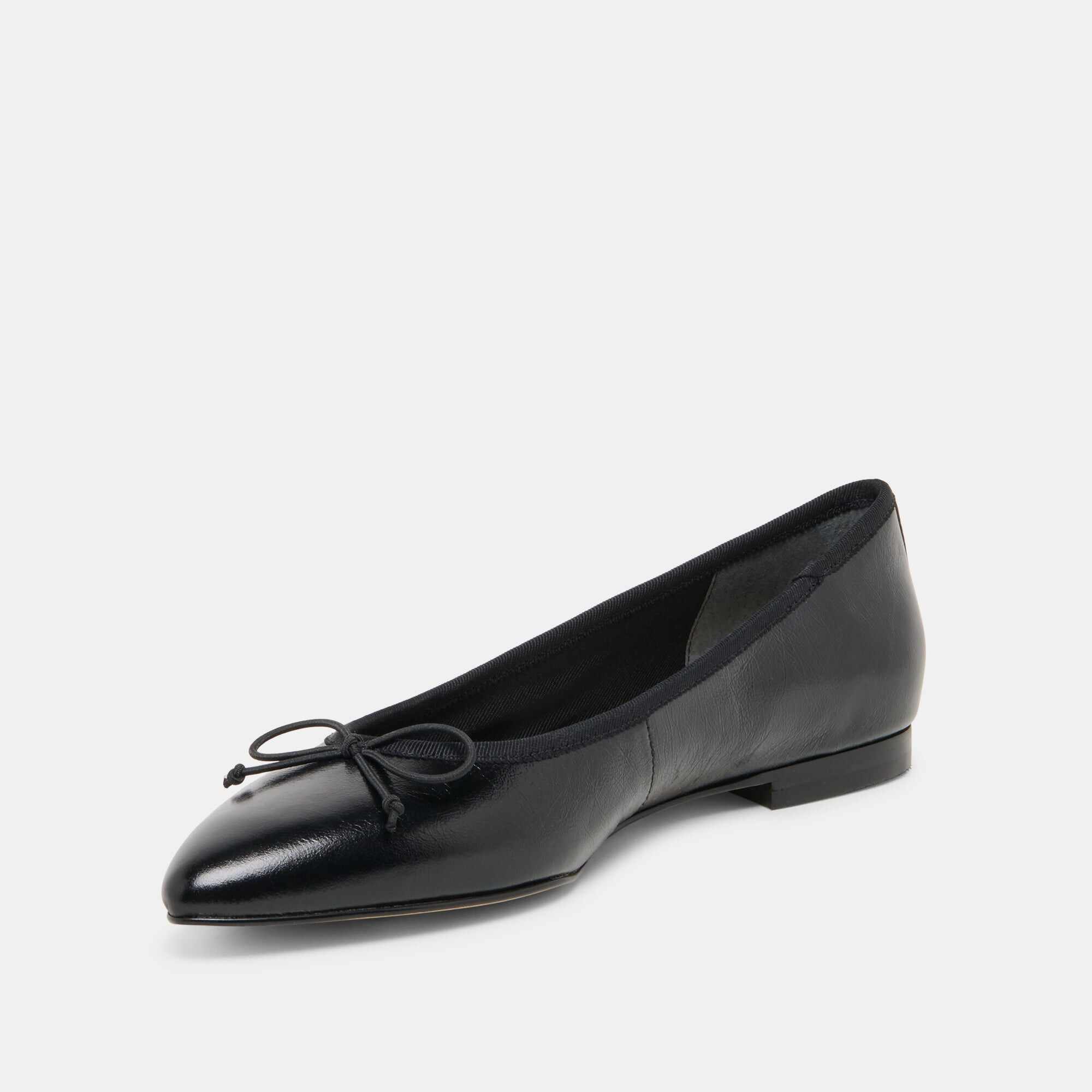 CELIO BALLET FLATS BLACK LEATHER
