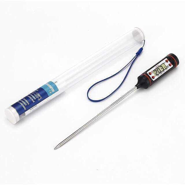 1pcs Meat Thermometer Digital BBQ Thermometer Electronic Cooking Food Thermometer Probe Water Milk Kitchen Oven Thermometer Tools