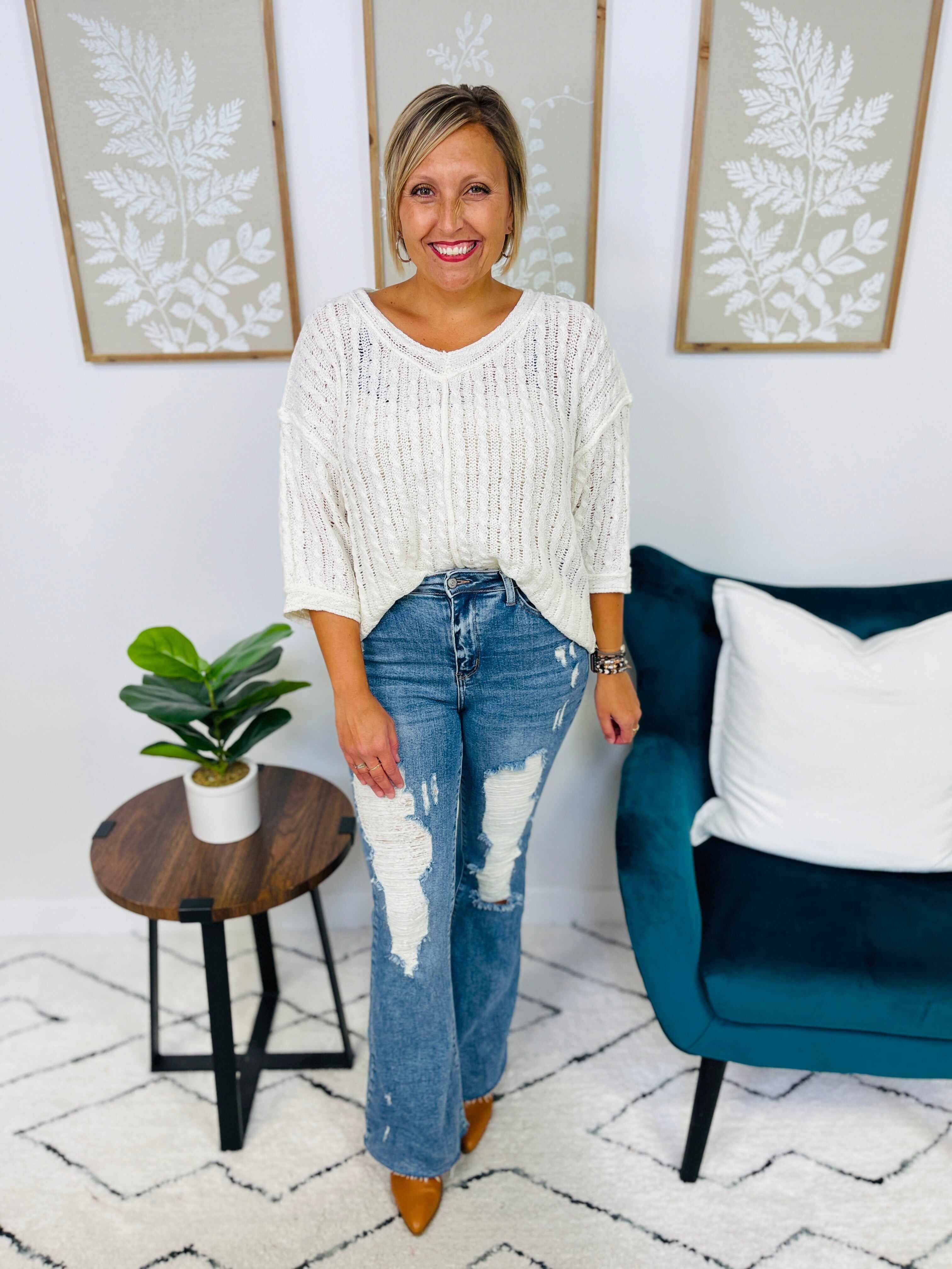 Plus/Reg Dare To Flare Jeans