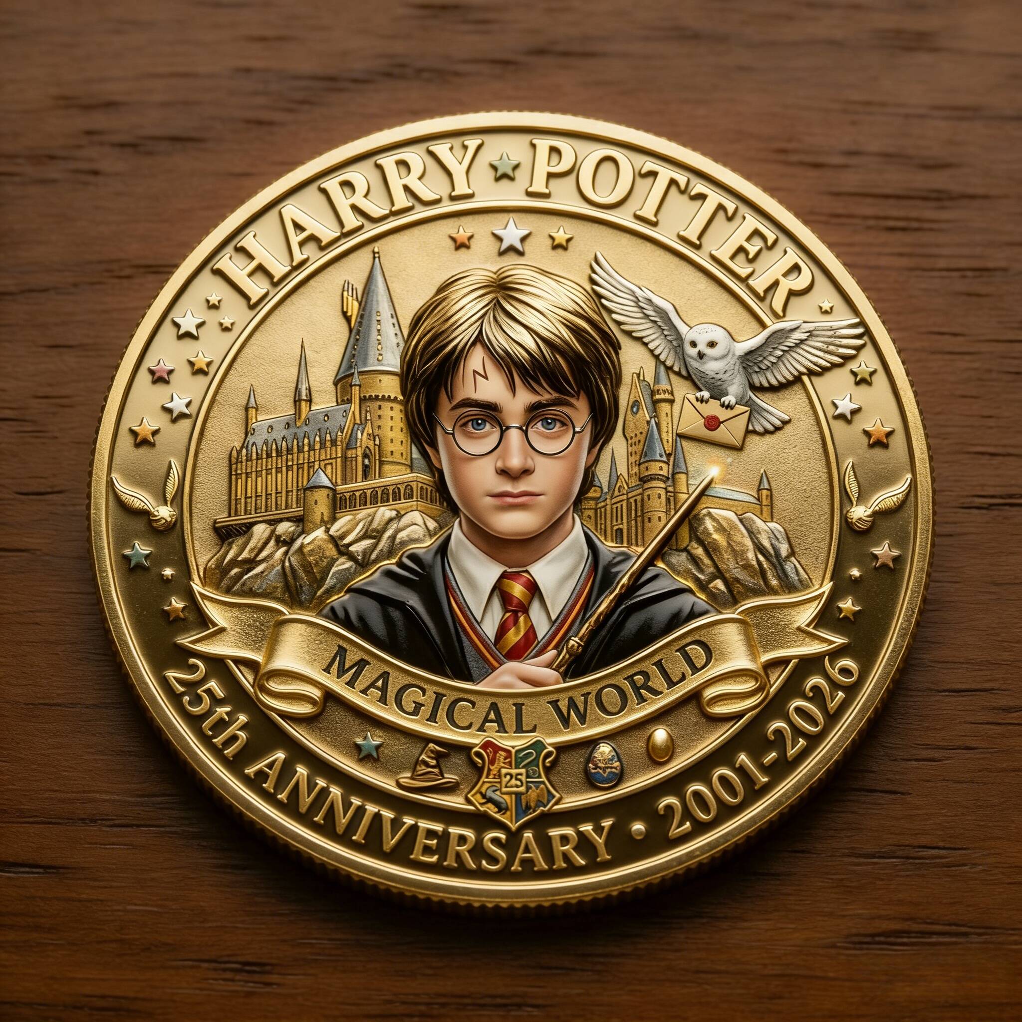 Harry Potter 25th Anniversary Magical World Limited Edition Coin