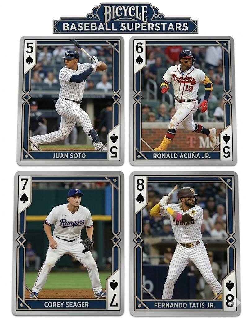 MLB Baseball Superstar Bicycle Limited Edition Playing Cards