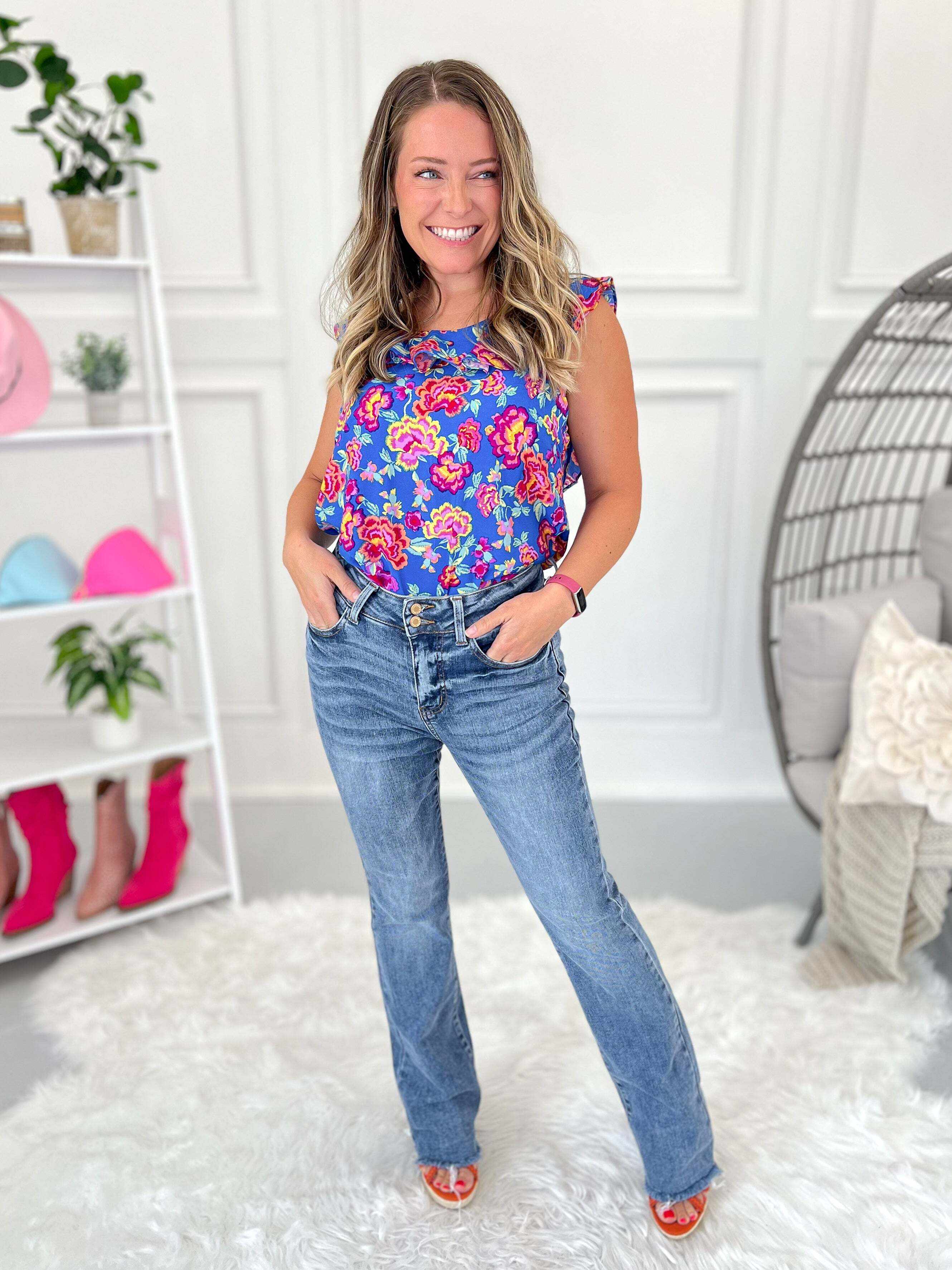 Double Down - Christmas Double Down Bootcut Jeans- Final Sale