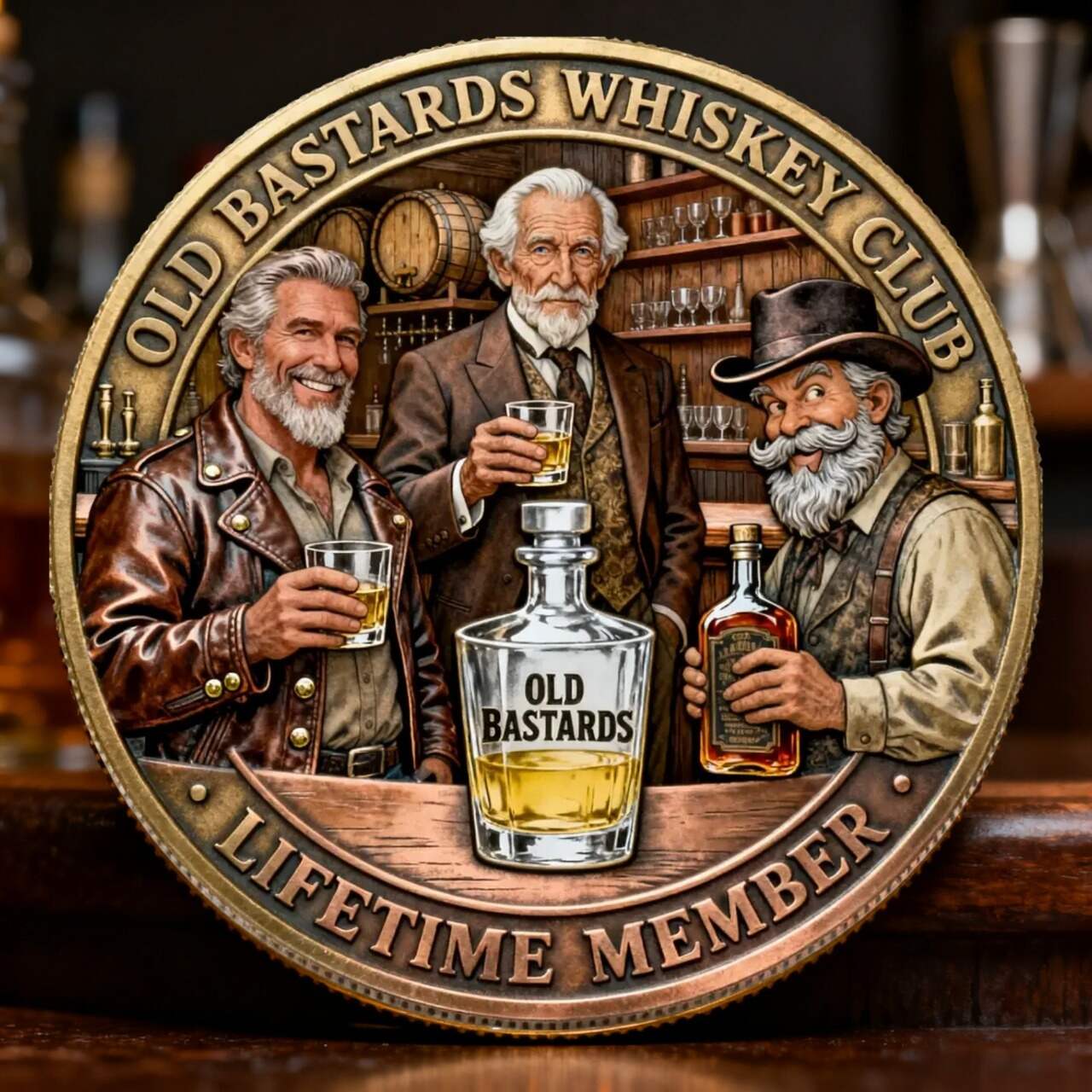 🥃 Old Bastards – Whiskey Club Commemorative Coin