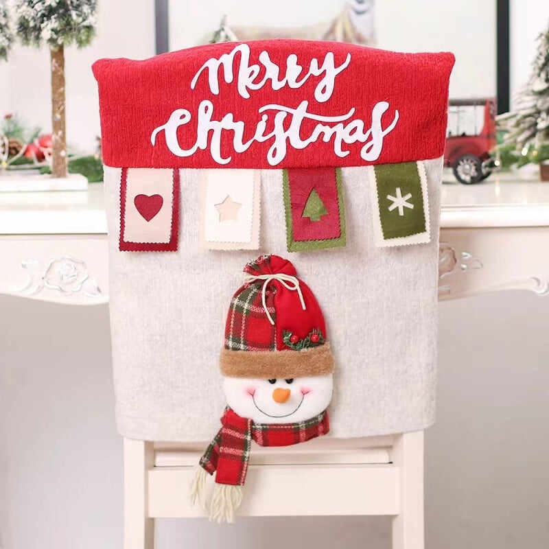 Christmas Chair Back Covers For Dinning Room Decoration