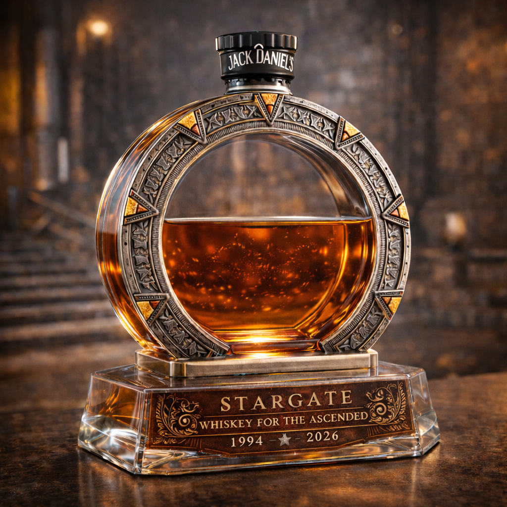 Stargate 32th Anniversary Whiskey Bottle