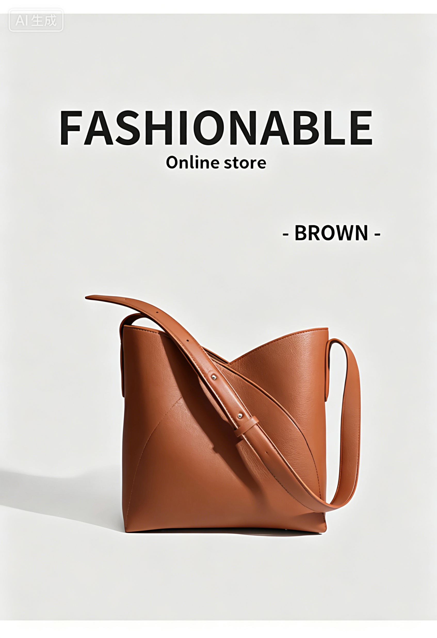 Fashionable womenbang with cowhide and classic design