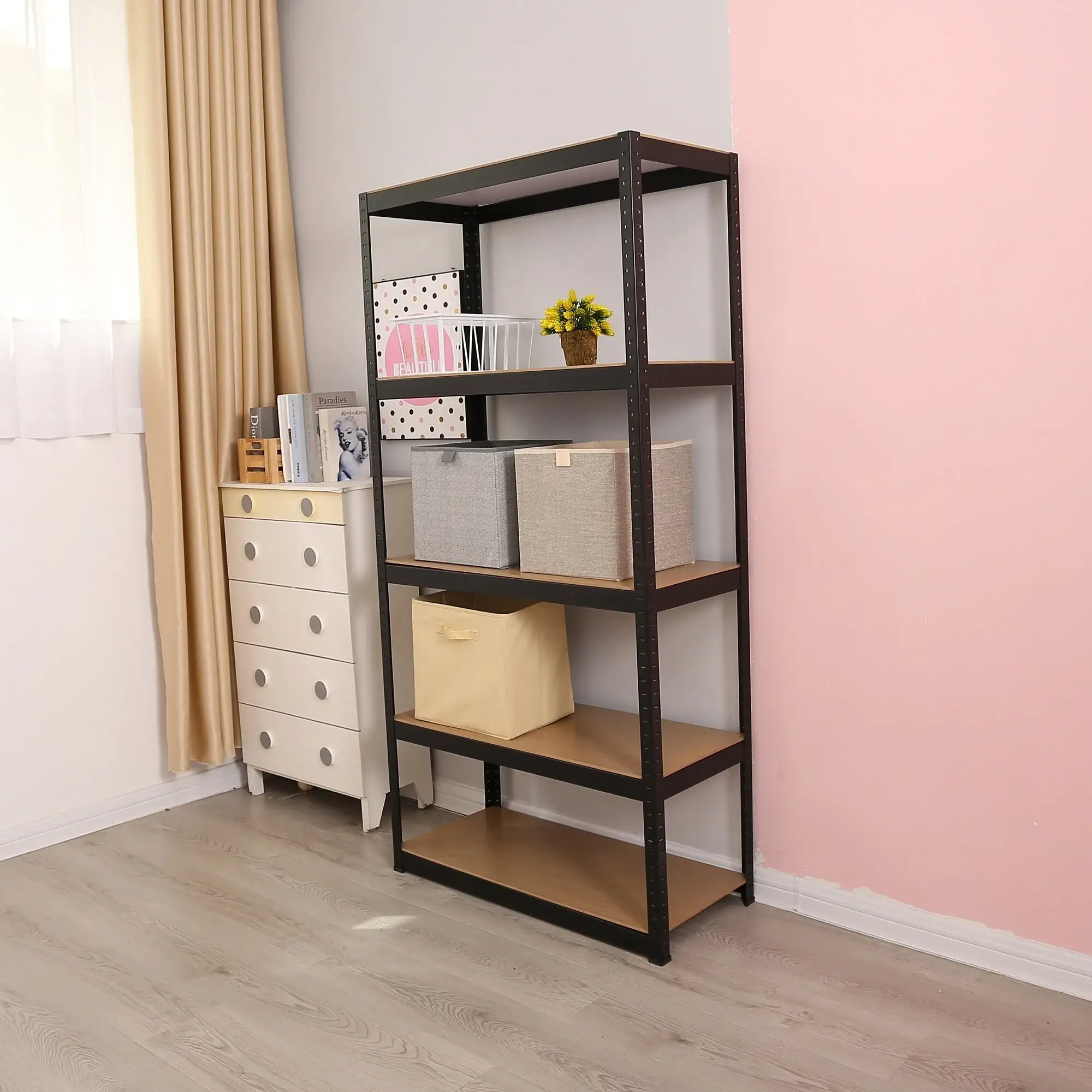 Storage Shelves - 5 Tier Adjustable Garage Storage Shelving