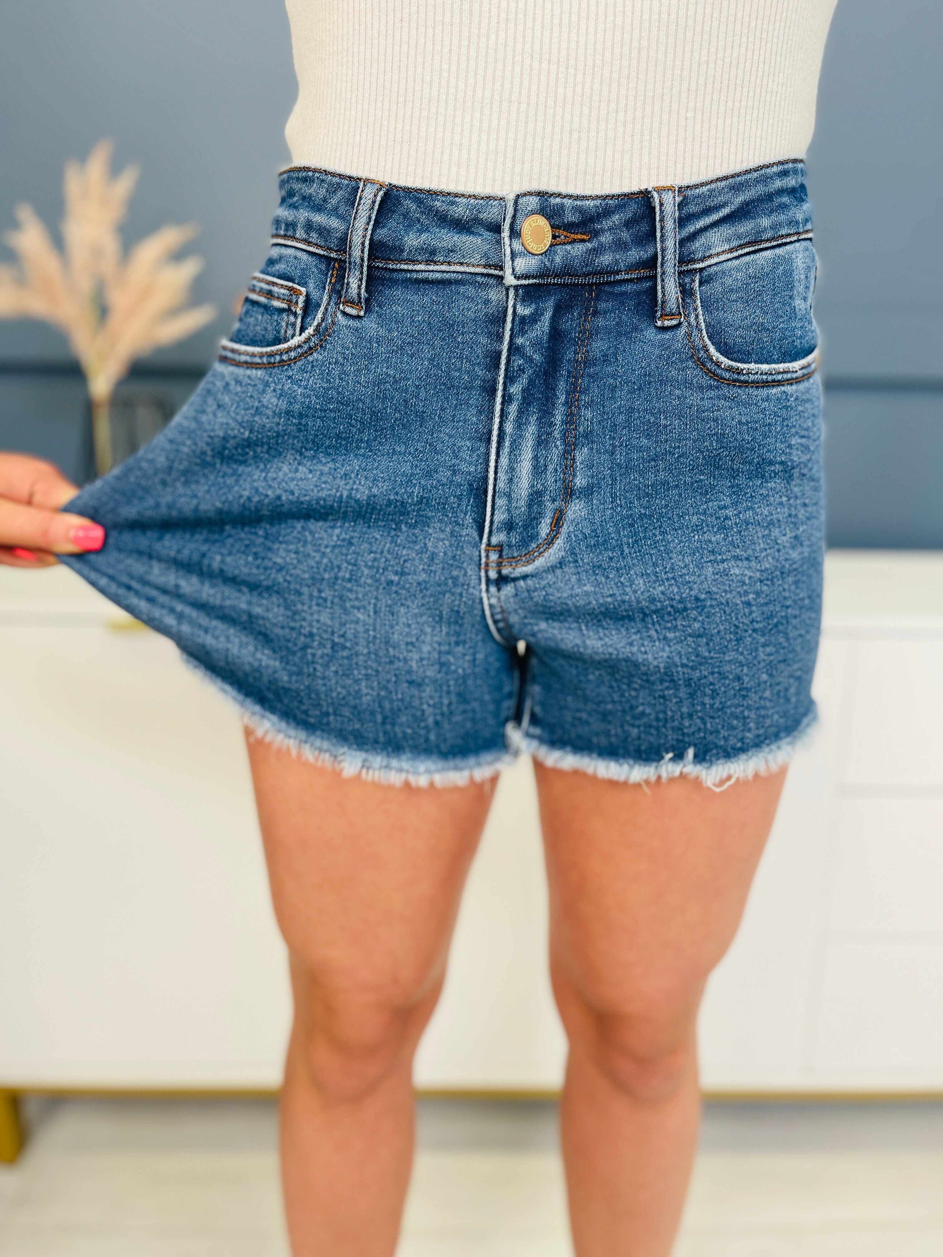 REG/CURVY Soak Up The Sun Cut Off Shorts
