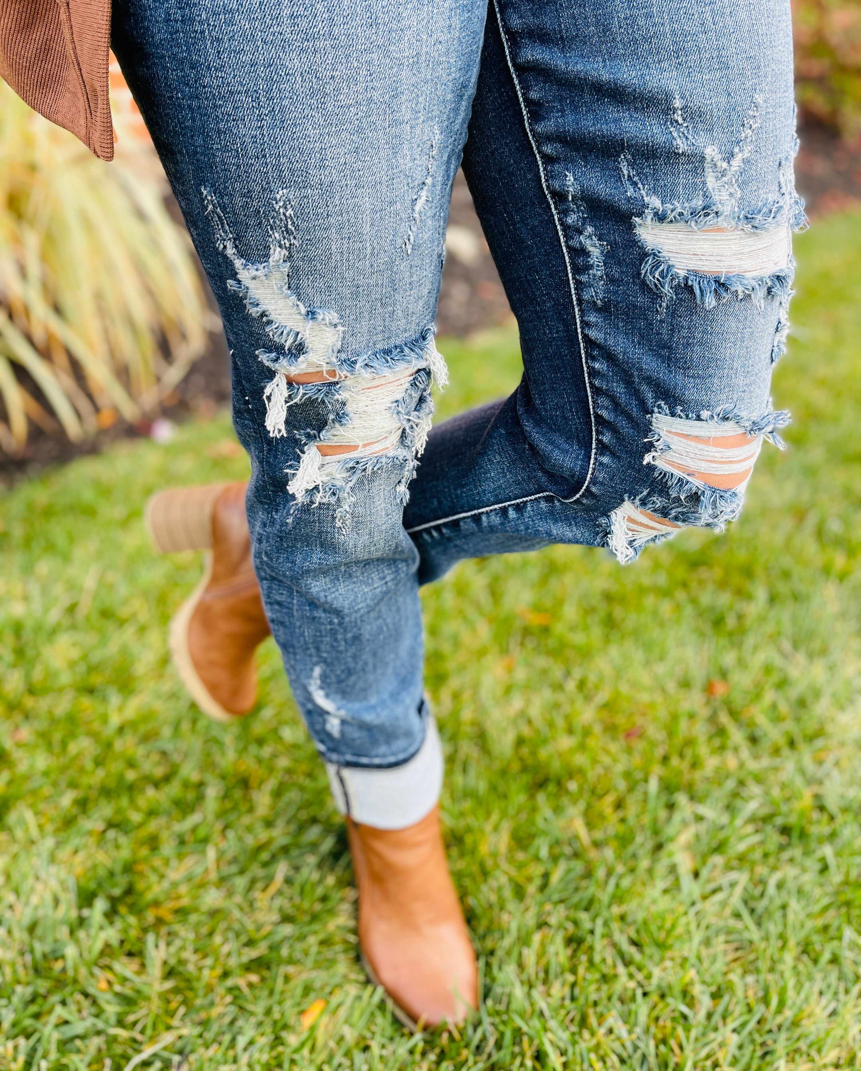 Plus/Reg Now Or Never Mid-Rise Boyfriend Jeans