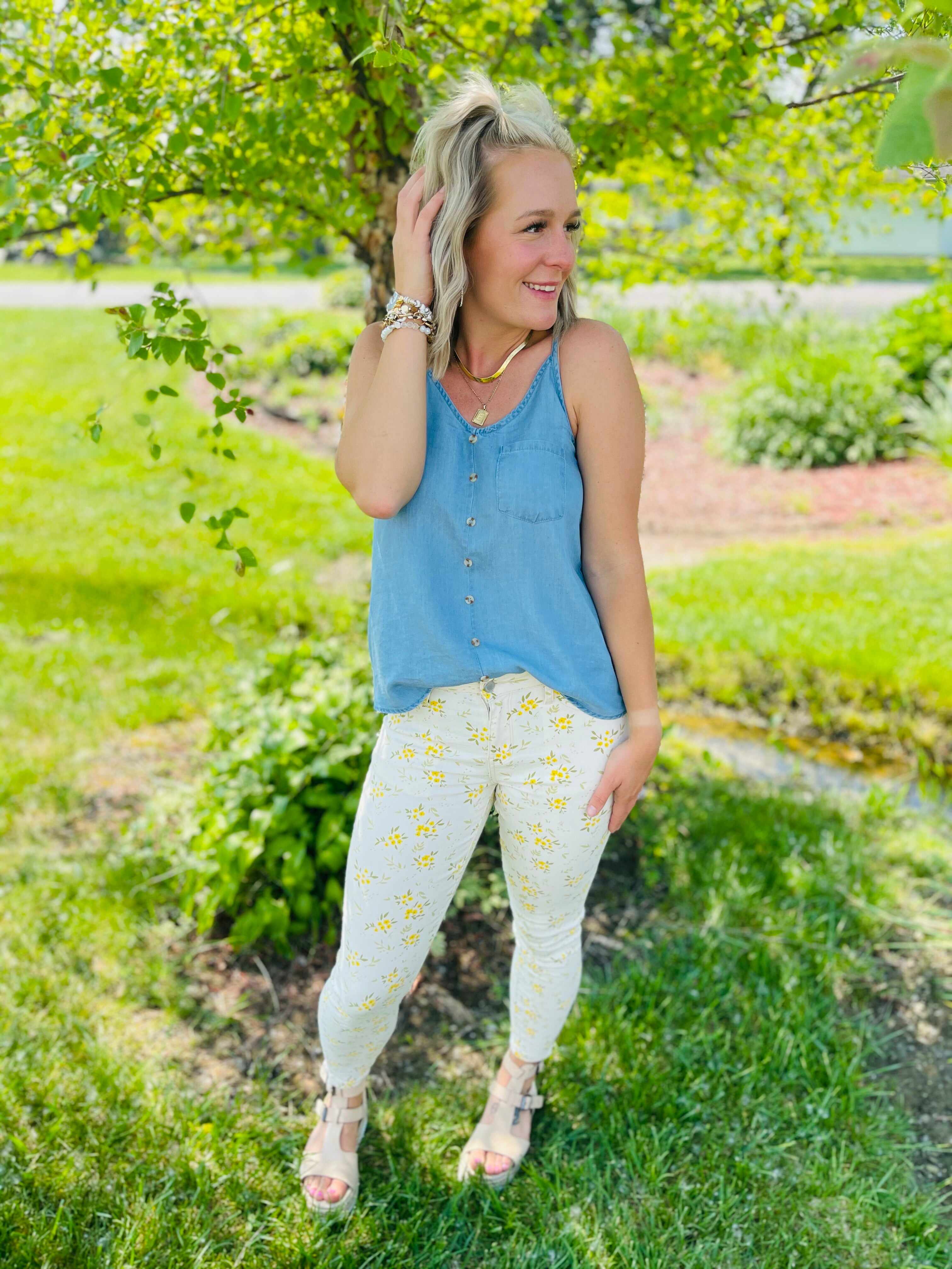 PLUS/REG Secret Garden Skinny Jeans