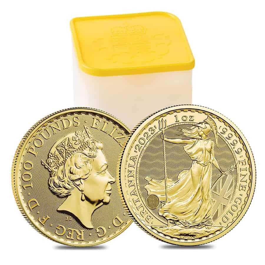 2023 1oz Gold Great Britain Britannia – Queen Elizabeth