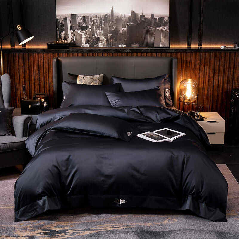 Hotel Quality Silky Soft Egyptian Cotton Bedding set 6 Pcs